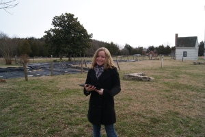 Me, taking the new iPad tour of Ferry Farm